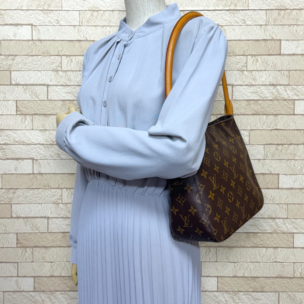 中古】LOUIS みにくい VUITTON(ルイヴィトン) ルーピング ショルダーバッグ モノグラム・キャンバス