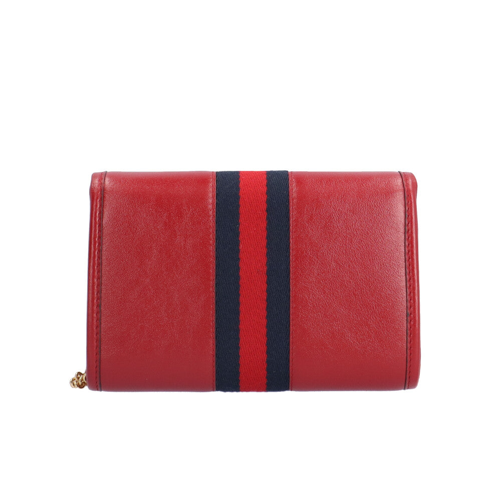 GUCCI グッチ タイガーヘッド ラジャ ショルダーバッグ レザー レッド