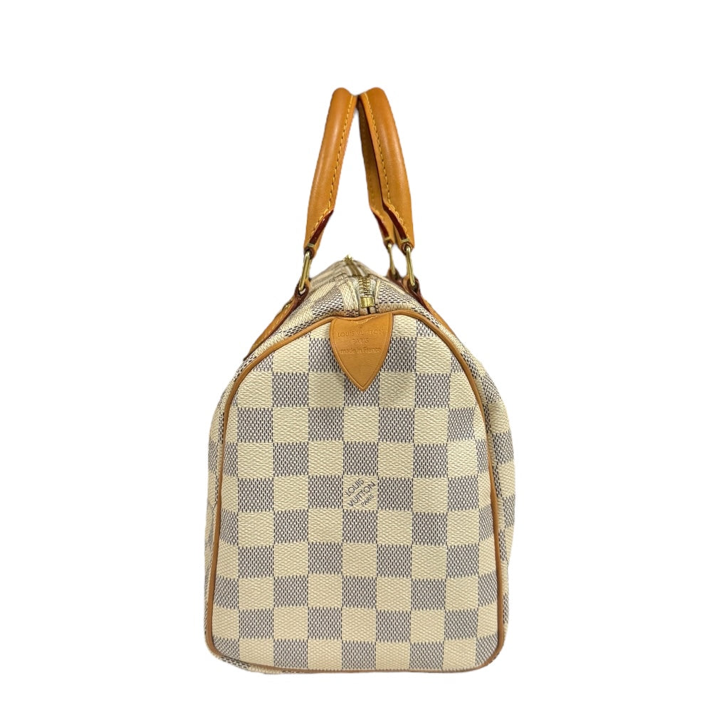 LOUIS VUITTON ルイヴィトン スピーディ25 ダミエアズール ハンドバッグ ダミエアズールキャンバス ホワイト レディース 中古 –  【公式】リサイクルキング オンラインショップ