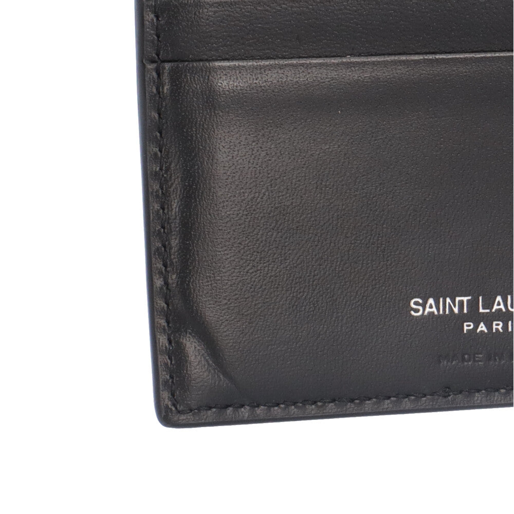SAINT LAURENT サンローラン 二つ折り財布 レザー メンズ 中古