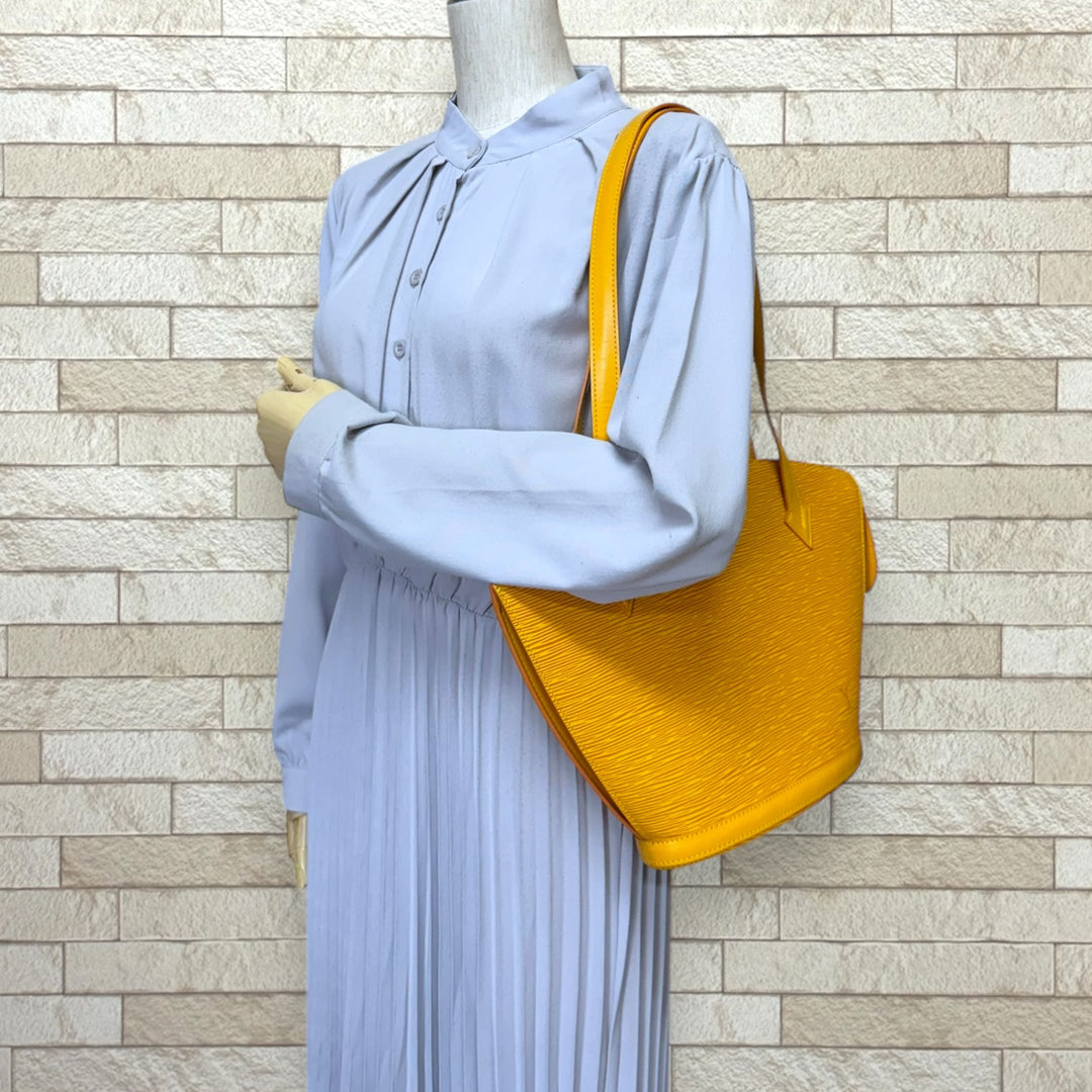 Louis Vuitton エピレザー トートバッグ イエロー Louis Vuitton エピレザー トートバッグ イエロー ルイ・ヴィトン