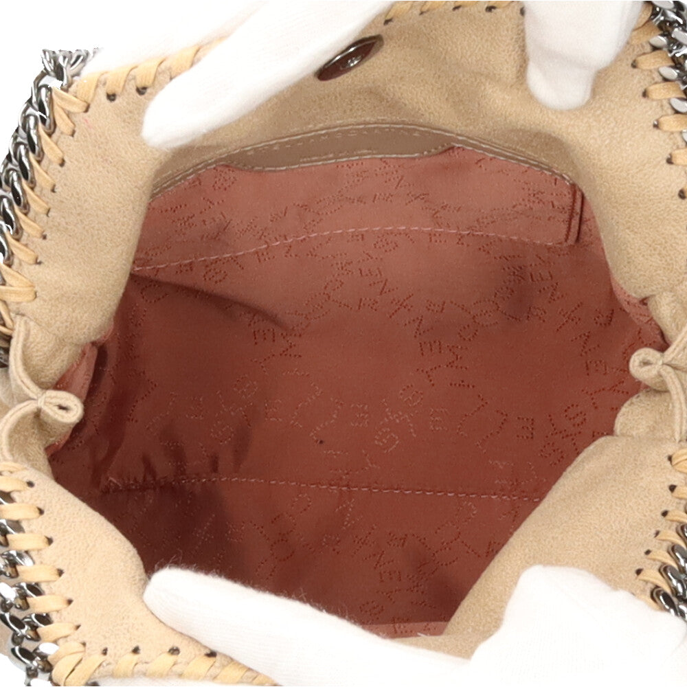 Stella McCartney Falabella Shoulder Bag Polyester Beige Women's