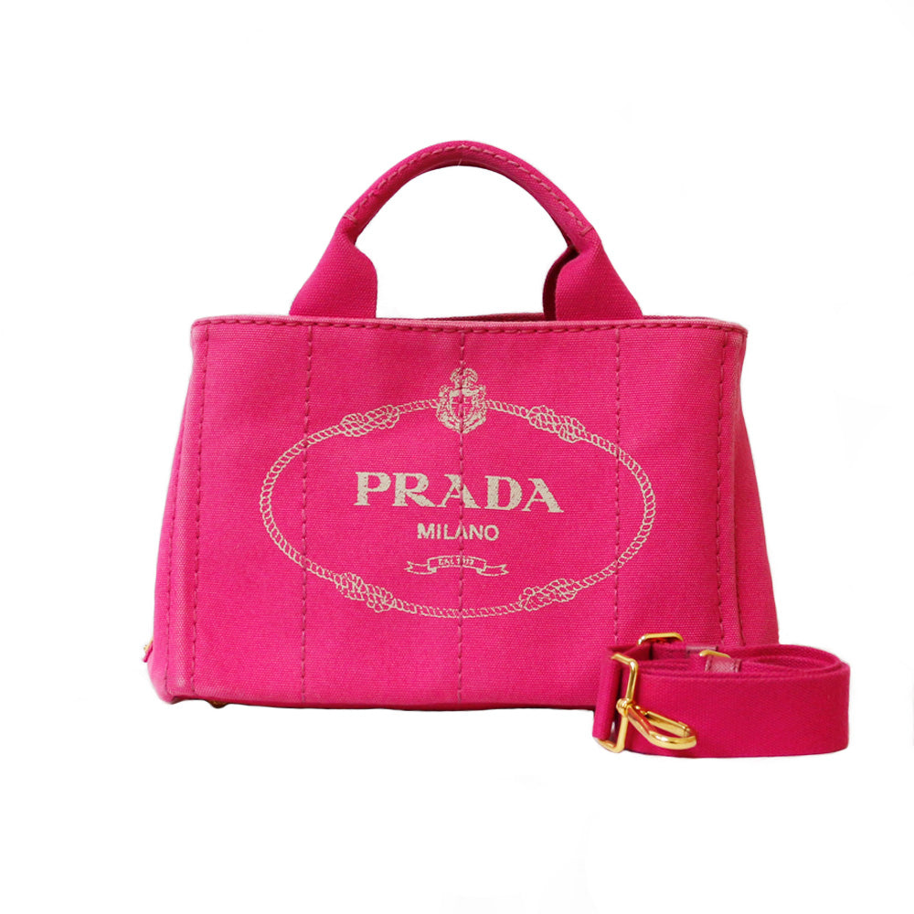中古】 プラダ PRADA カナパトート ショルダーバッグ ハンドバッグ