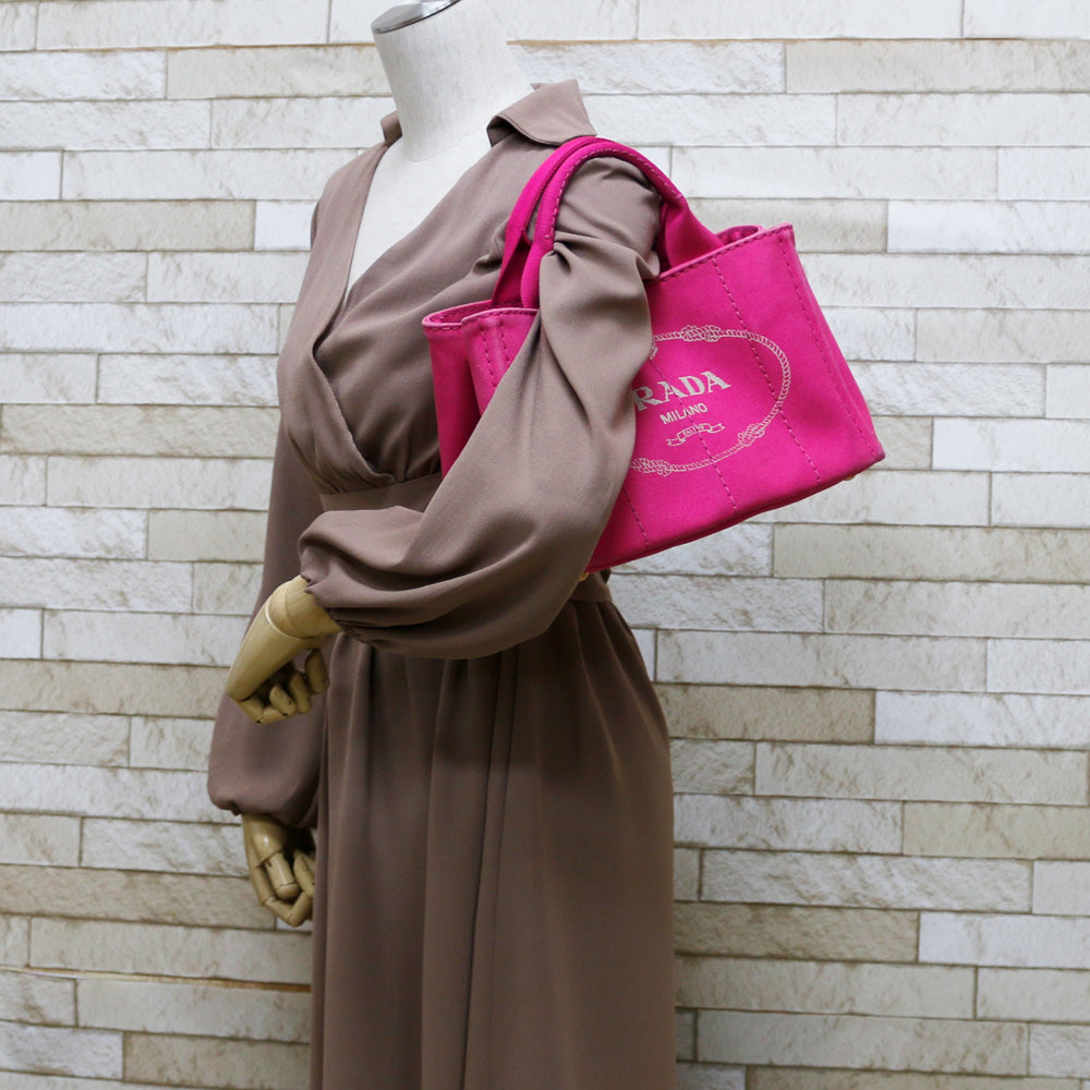 中古】 プラダ PRADA カナパトート ショルダーバッグ ハンドバッグ