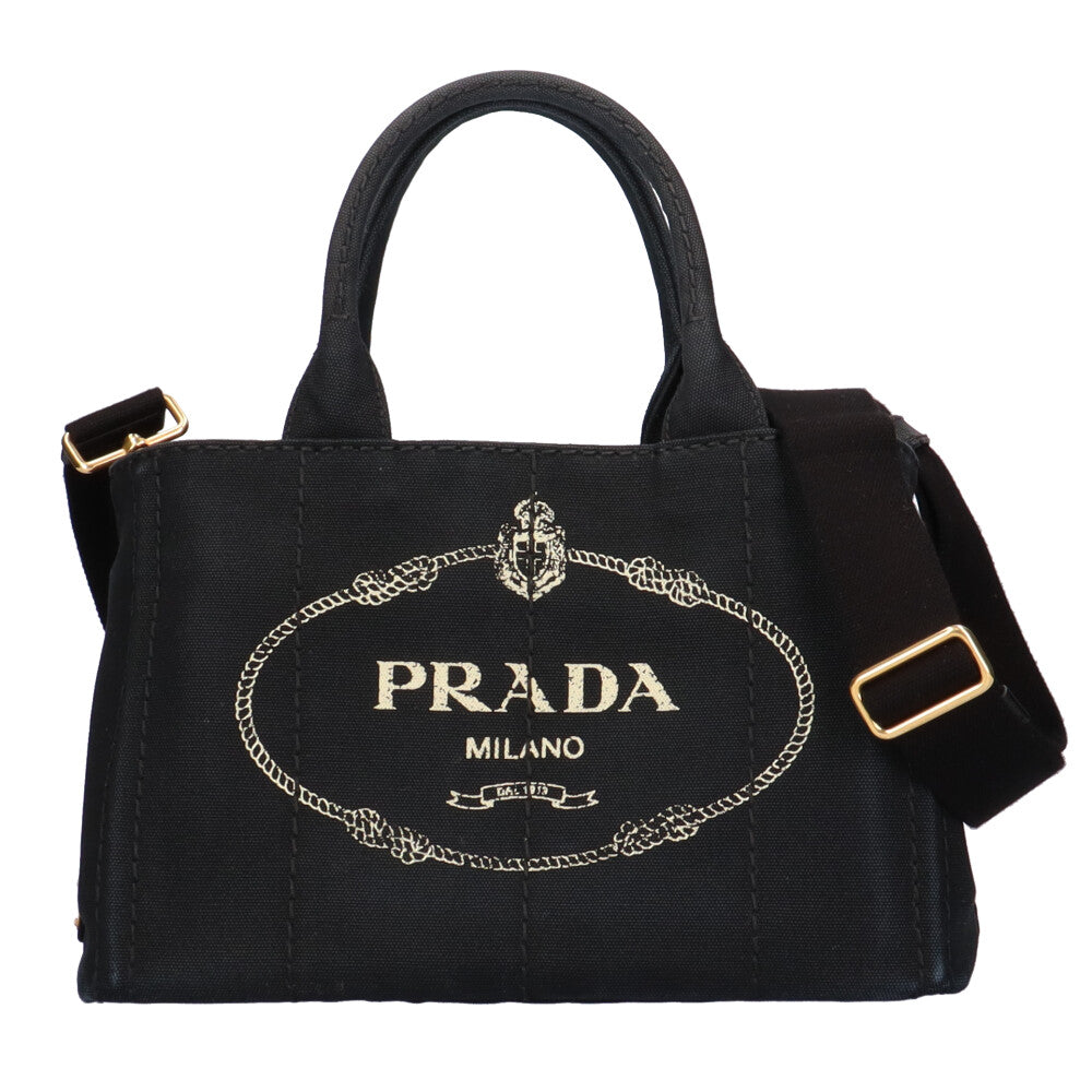 プラダ PRADA カナパトート ショルダーバッグ キャンバス NERO 