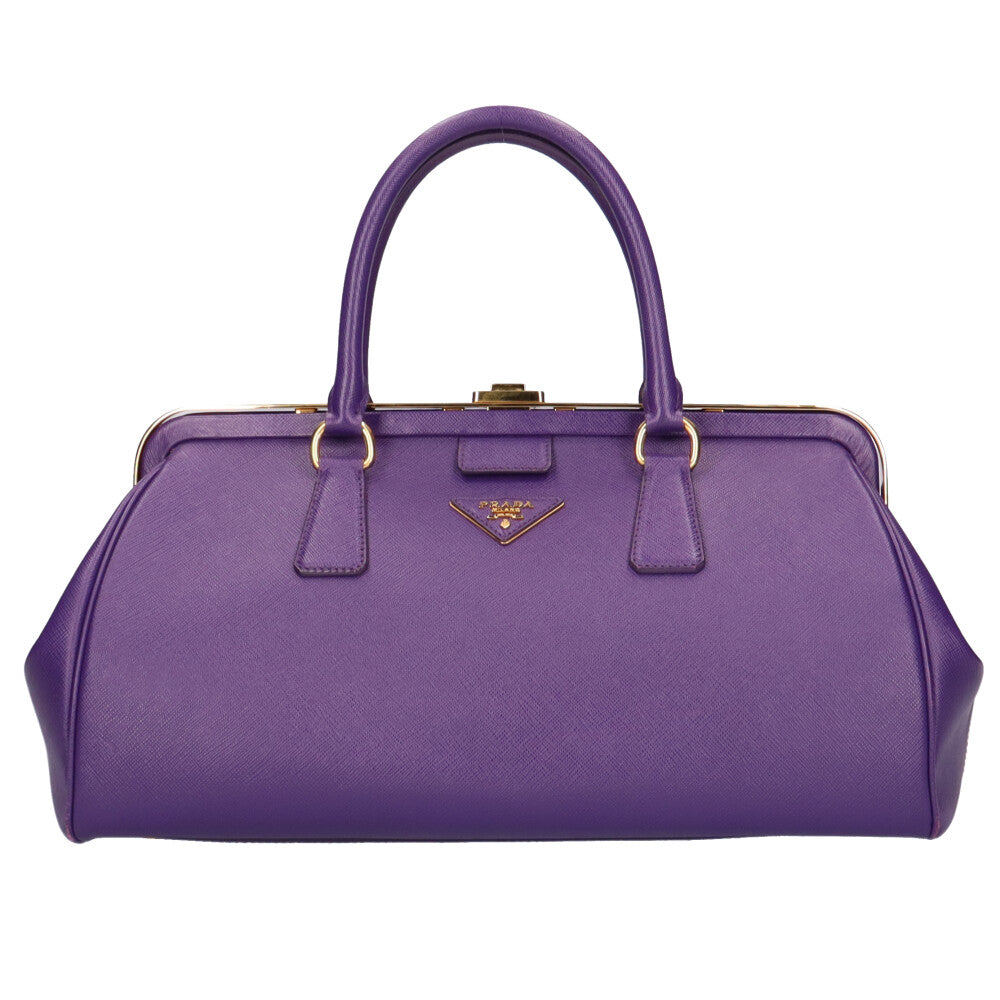 プラダ PRADA サフィアーノ ハンドバッグ レザー VIOLA レディース