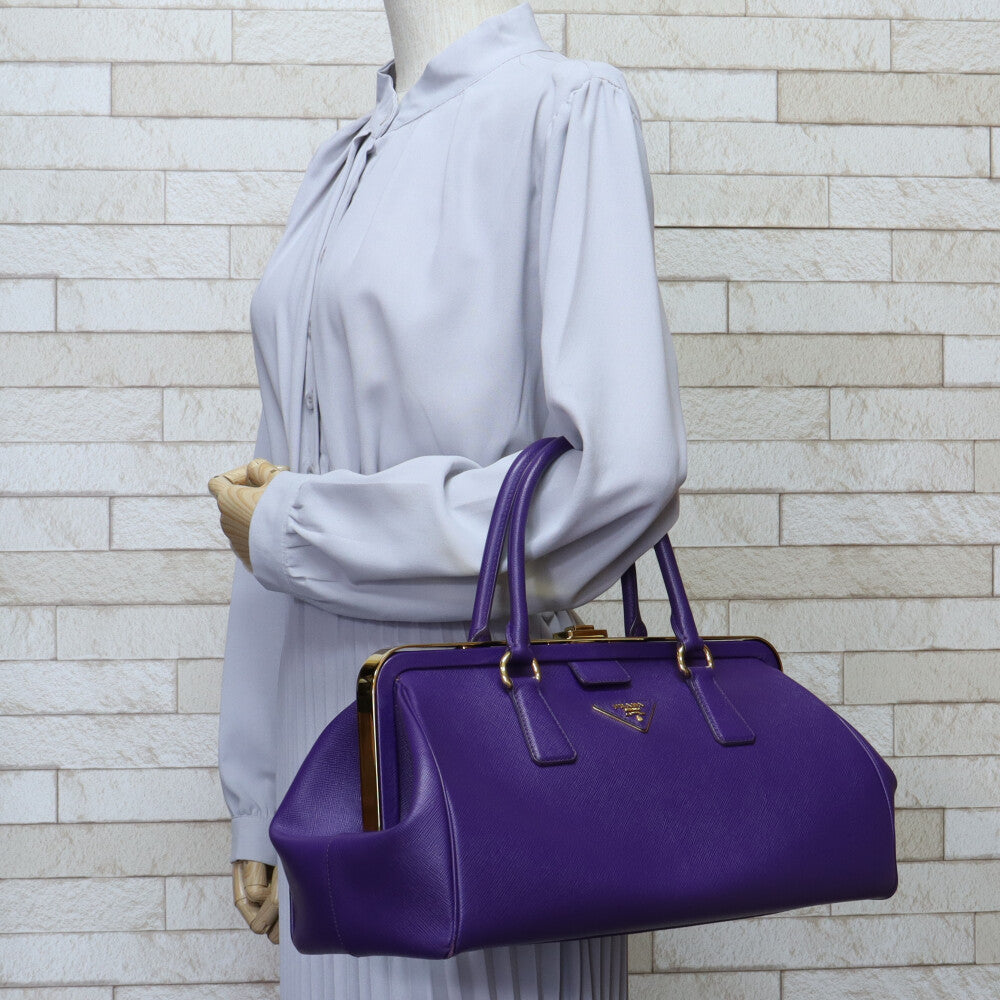 プラダ PRADA サフィアーノ ハンドバッグ レザー VIOLA レディース