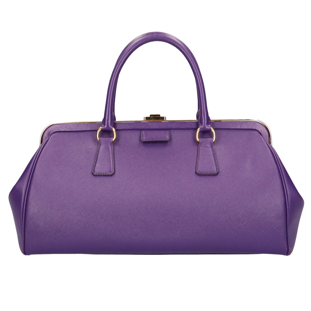 プラダ PRADA サフィアーノ ハンドバッグ レザー VIOLA レディース