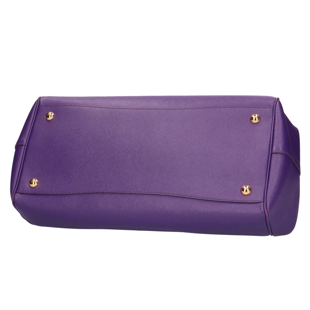 PRADA レザー パンチング ボーリングバッグ 紫 archive ギャラ有 PRADA レザー パンチング ボーリングバッグ 紫 archive ギャラ有