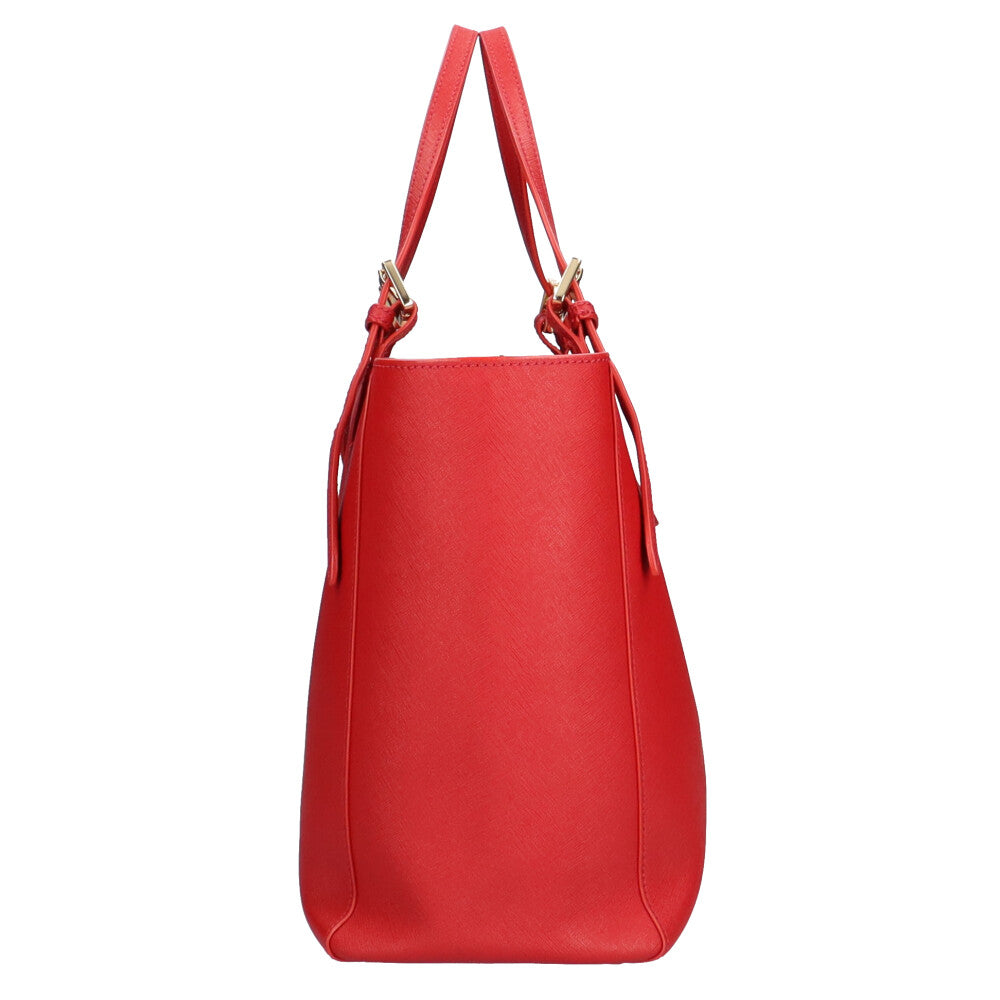 トリーバーチ Tory Burch トートバッグ レザー レッド レディース 中古