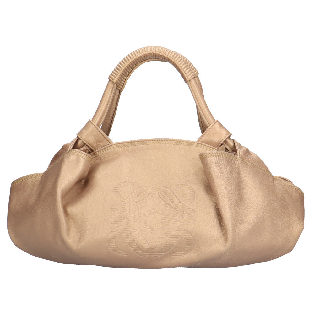 LOEWE ロエベ ナッパアイレ イントレチャート ハンドバッグ ブラウン大