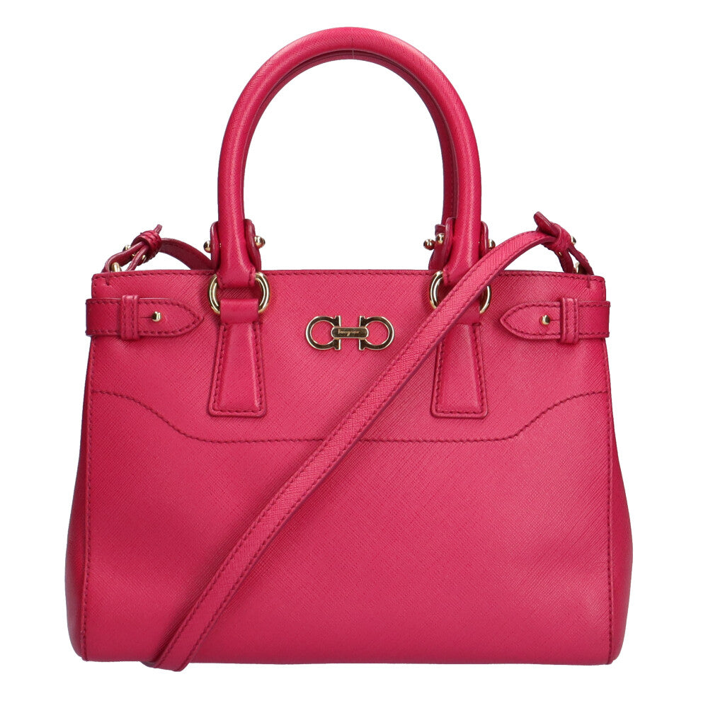Salvatore Ferragamo ピンク ショルダーバッグ 本物 サルヴァトーレ 