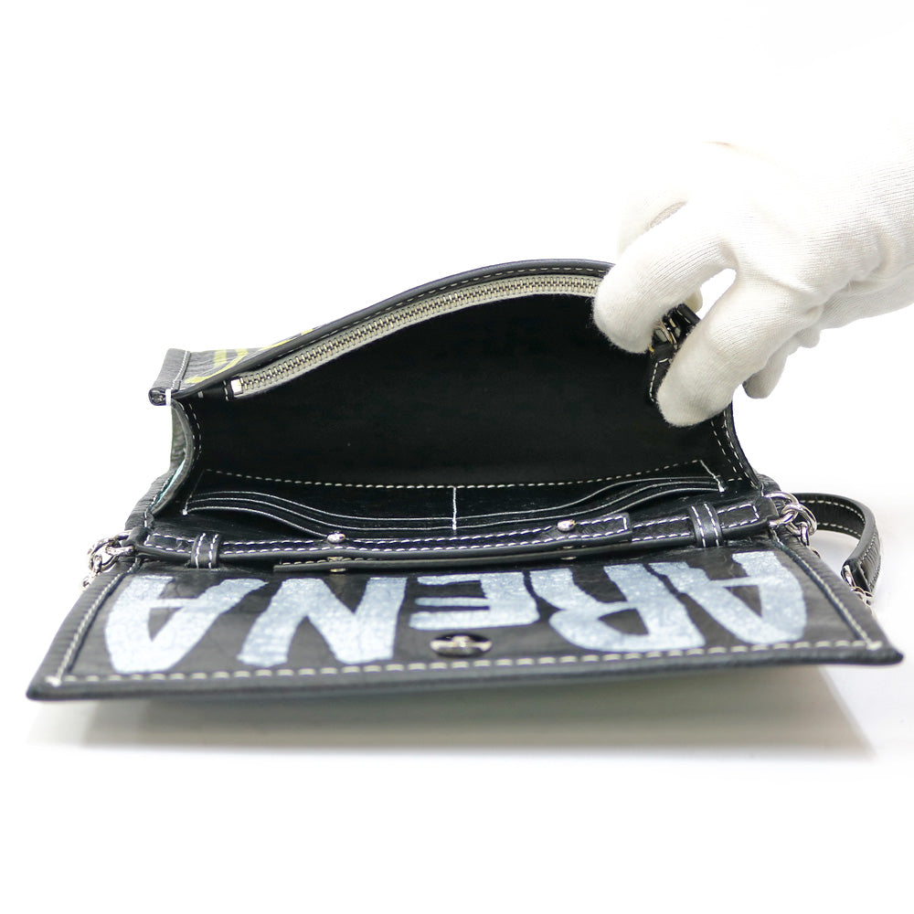 限界値下げ祭45-OF】 バレンシアガ ショルダーバッグ レザー ブラック