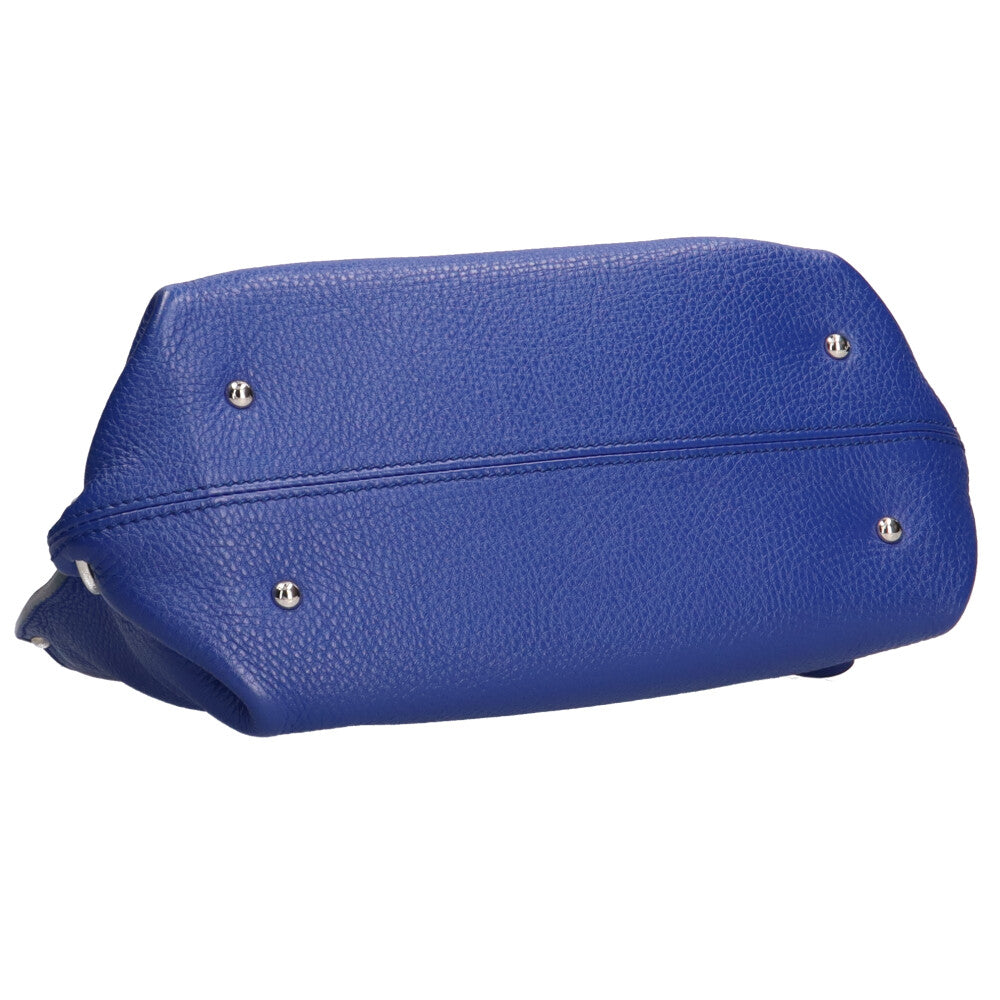 Salvatore Ferragamo Small Sofia Gancini Shoulder Bag Leather Blue