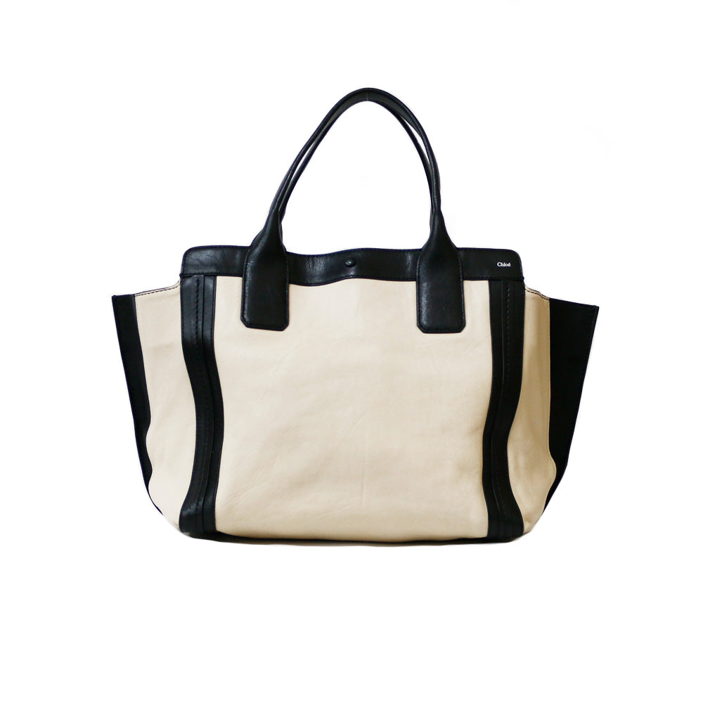 中古】 クロエ Chloe ハンドバッグ アリソン レザー ベージュ