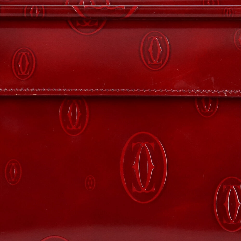 カルティエ CARTIER ハッピーバースデー ハンドバッグ パテントレザー