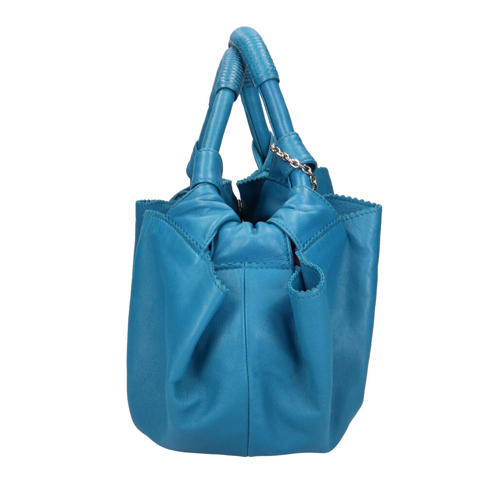LOEWE Nappa Aire handbag leather blue ladies used – 【公式