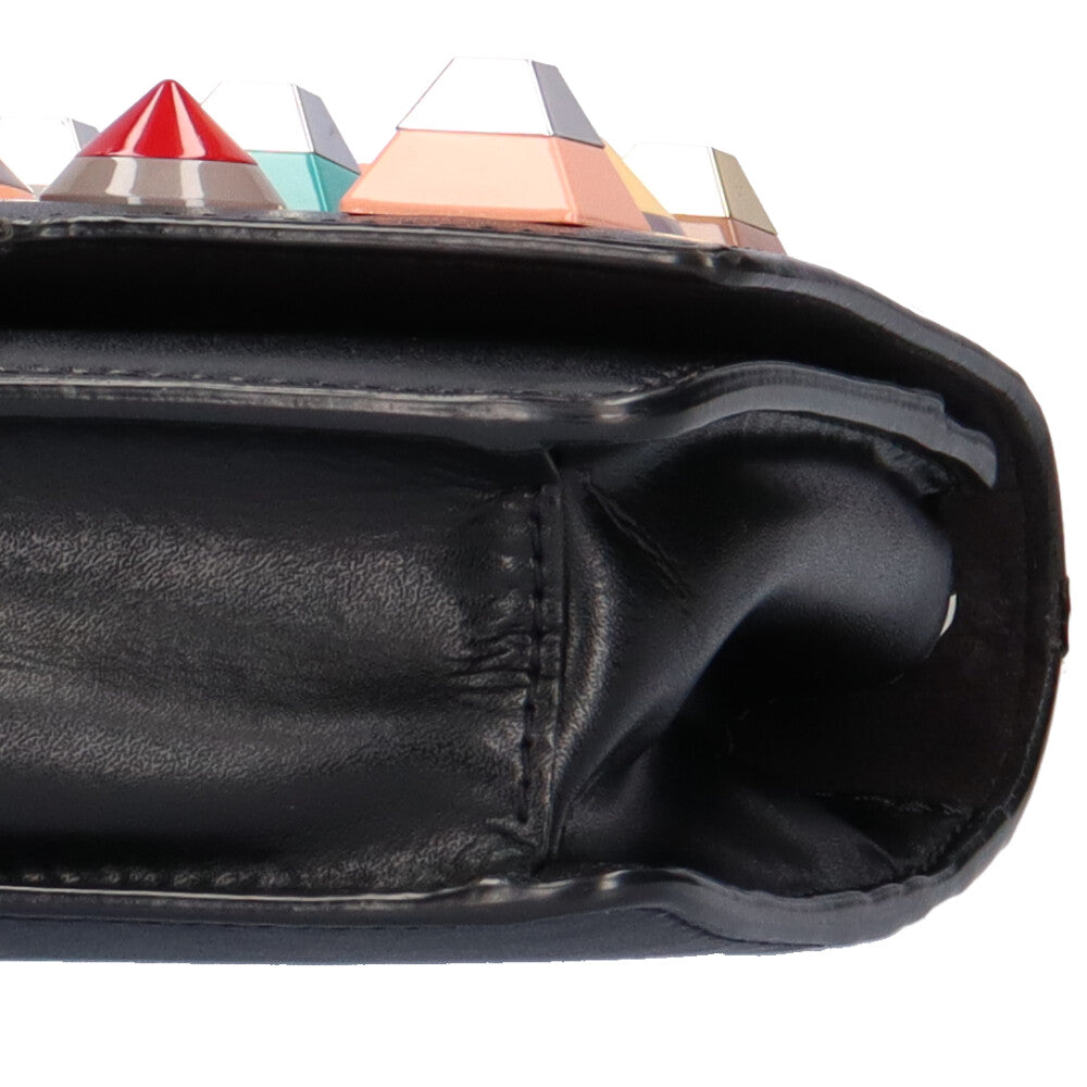 フェンディ FENDI チェーンレインボースタッズ ショルダーバッグ