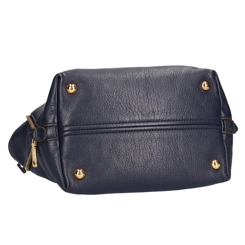 Miu Miu shoulder bag, leather, navy, women's, pre-owned – 【公式