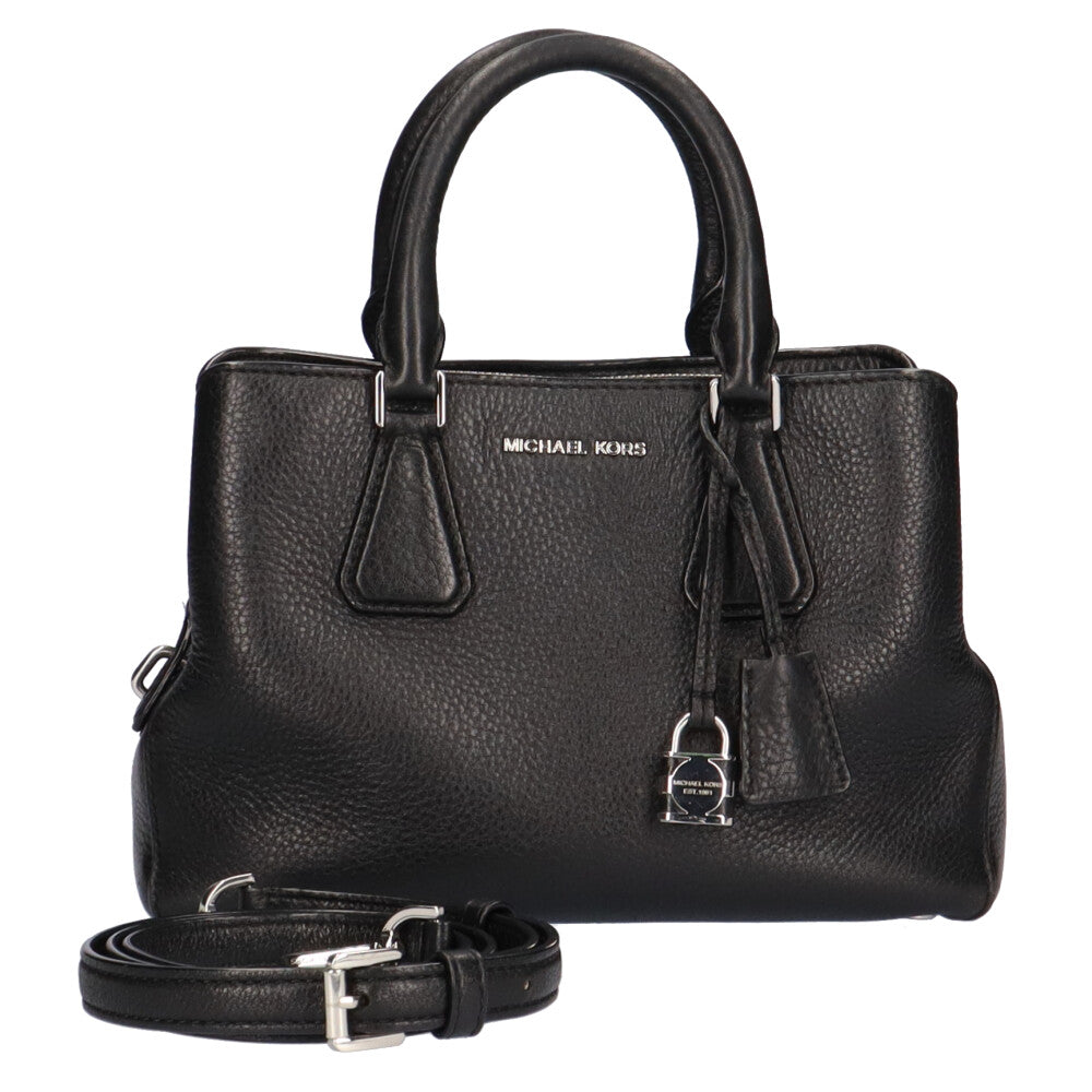 Michael Kors Black cheapest Leather Shoulder Bag