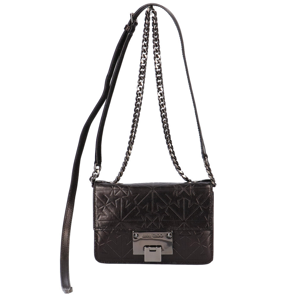 ジミーチュウ JIMMY CHOO チェーンショルダー ショルダーバッグ レザー  