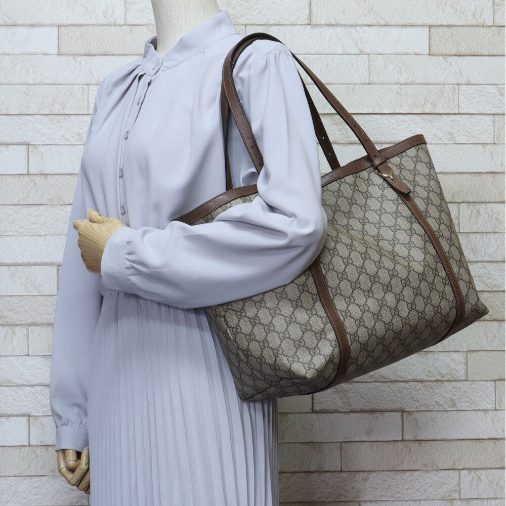 バッグ Gucci Vintage GG Supreme Tote Bag GUCCI GG Supreme Tote Bag GG Supreme Canvas Beige Women's Used [36