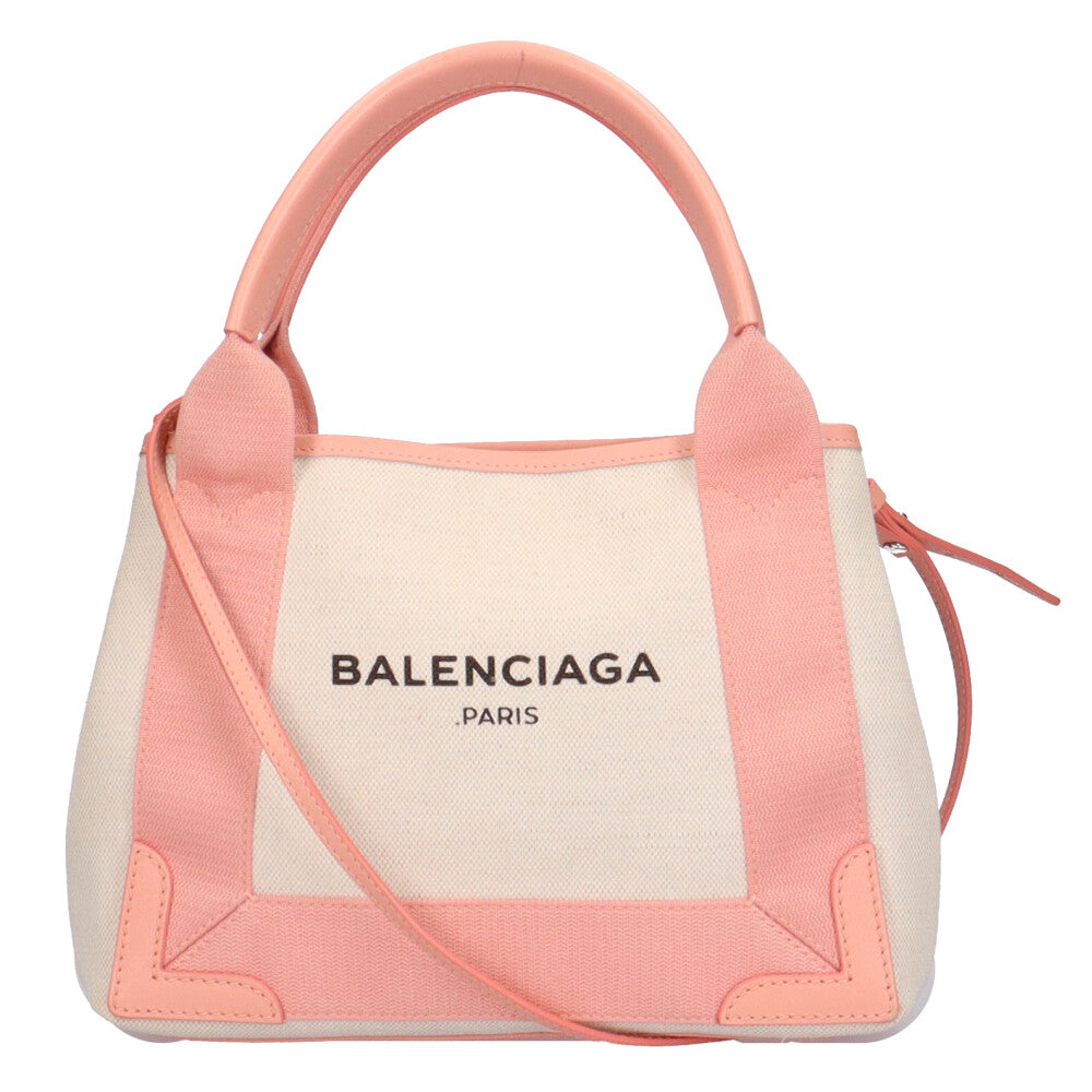 バレンシアガ BALENCIAGA カバXS ネイビー ショルダーバッグ キャンバス ベージュ レディース 中古 – 【公式】リサイクルキング  オンラインショップ