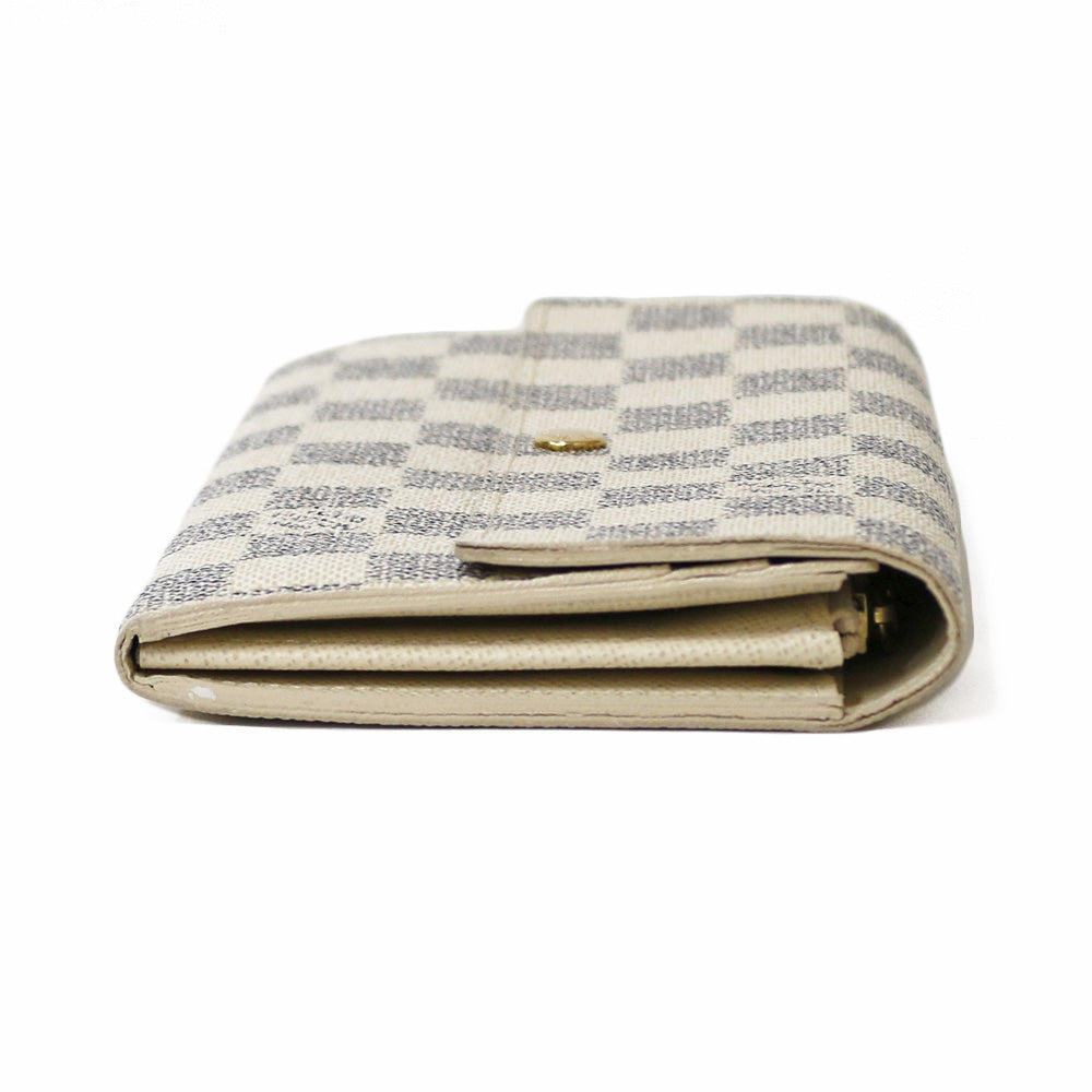 LOUIS VUITTON ルイヴィトン ポルトフォイユ・サラ ダミエ・アズール