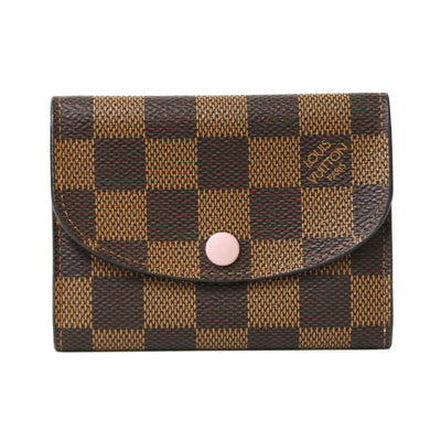 【中古美品】ポルトモネ・ロザリ ダミエ・エベヌ N64423【ルイヴィトン】 中古美品】ポルトモネ・ロザリ ダミエ・エベヌ N64423【ルイ