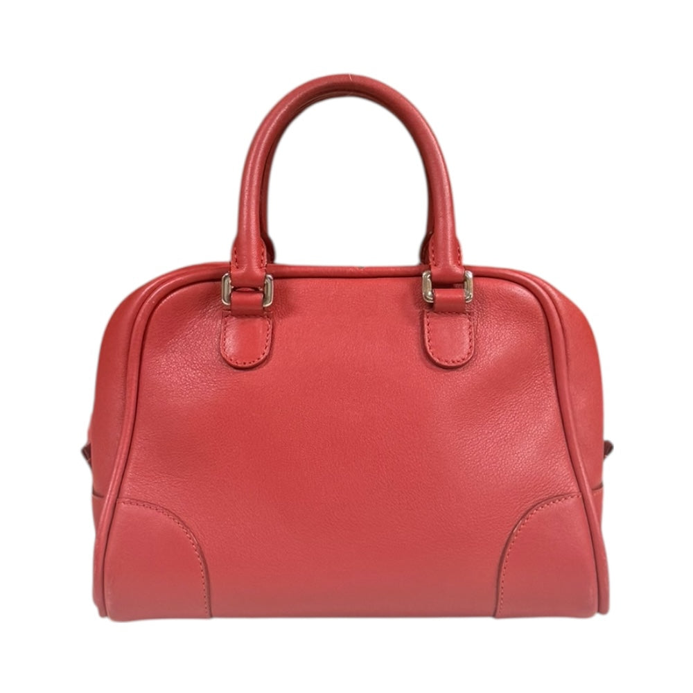 LOEWE ロエベ アマソナ75スモール ショルダーバッグ レザー レッド