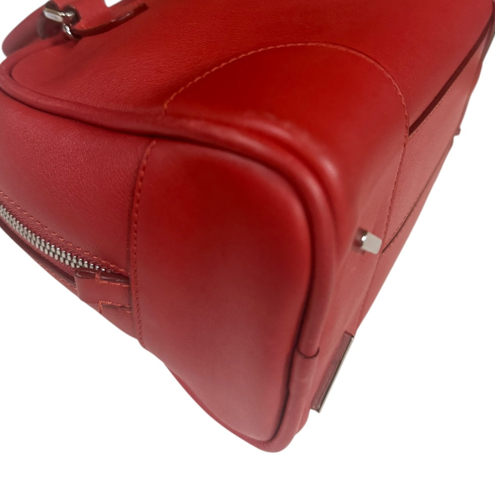 LOEWE ロエベ アマソナ75スモール ショルダーバッグ レザー レッド