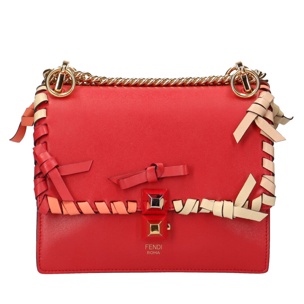 フェンディ FENDI ミニキャナイ ショルダーバッグ カーフ レディース 
