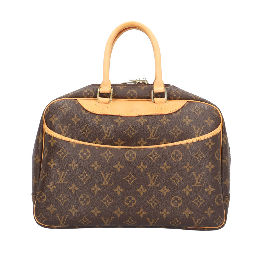 LOUIS VUITTON Deauville Monogram Handbag Monogram Canvas Brown