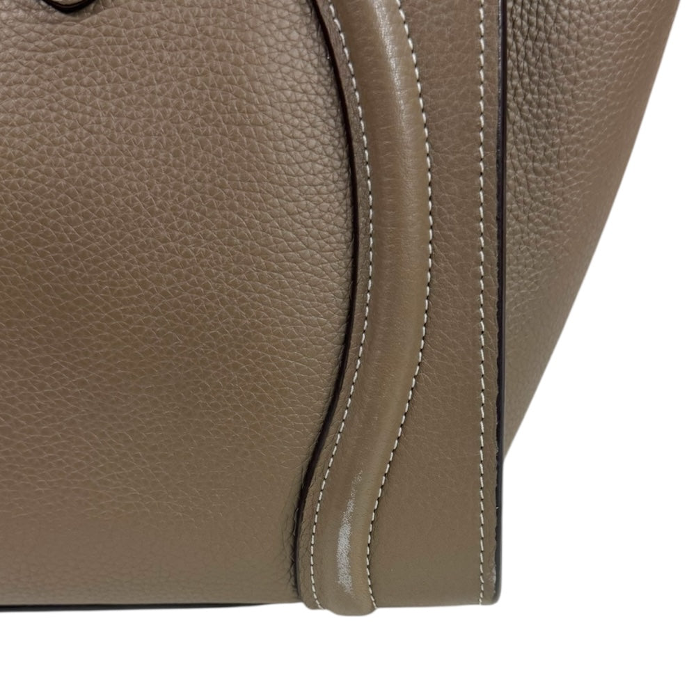CELINE セリーヌ ラゲージ マイクロショッパー ハンドバッグ レザー