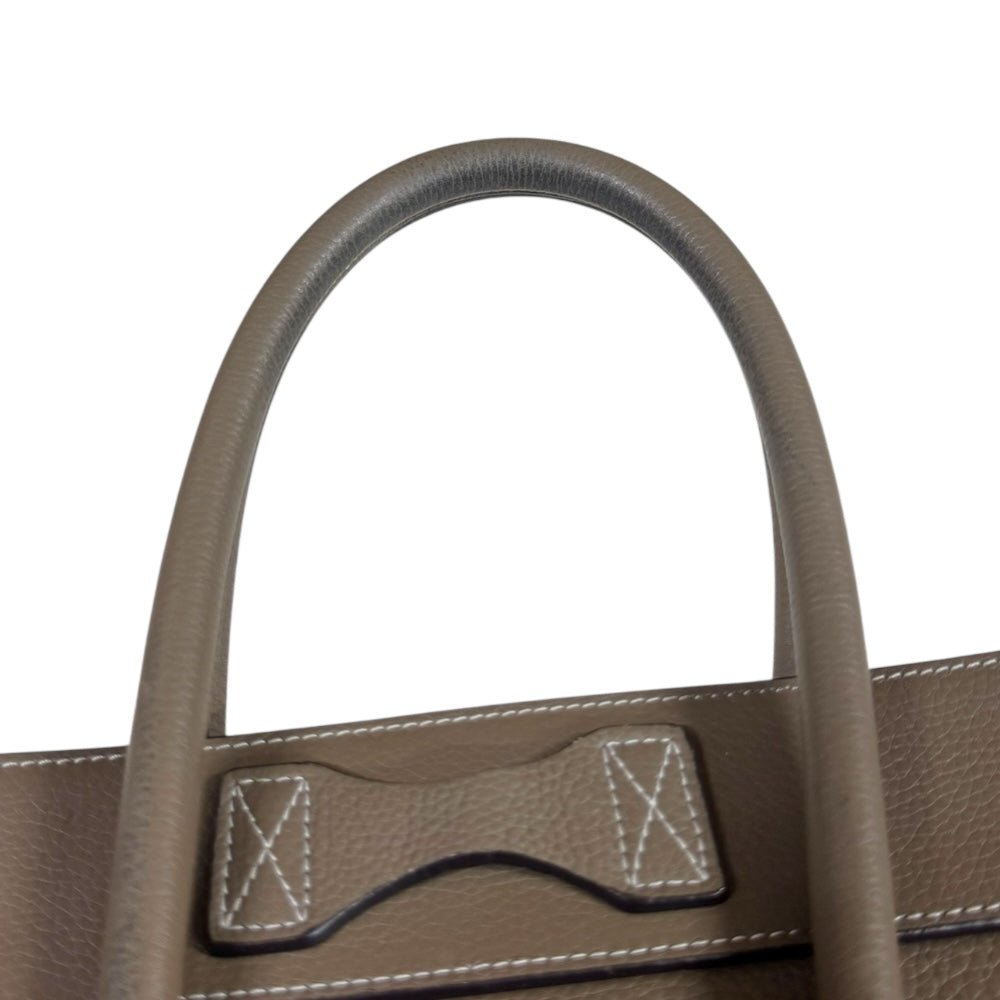 CELINE セリーヌ ラゲージ マイクロショッパー ハンドバッグ レザー