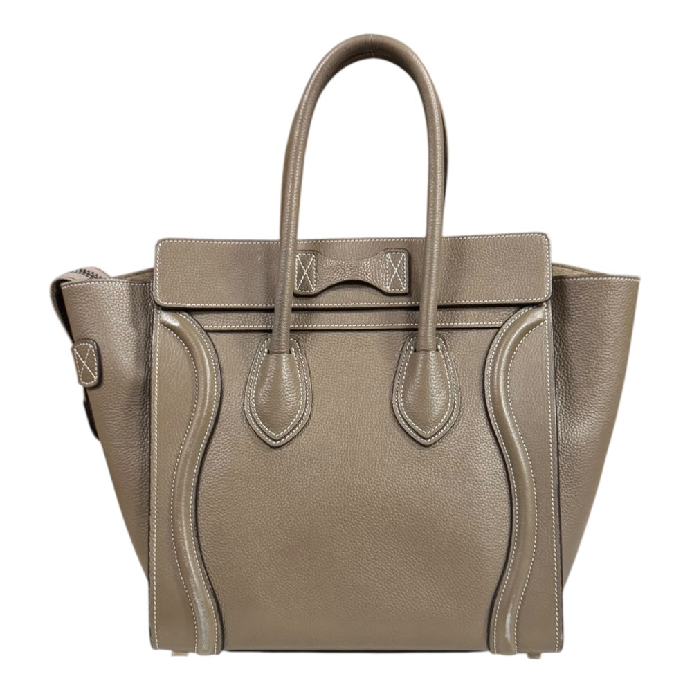 【美品】CELINE セリーヌ ハンドバッグ ラゲージ　　マイクロ 保存袋 CELINE セリーヌ ラゲージ マイクロショッパー ハンドバッグ レザー