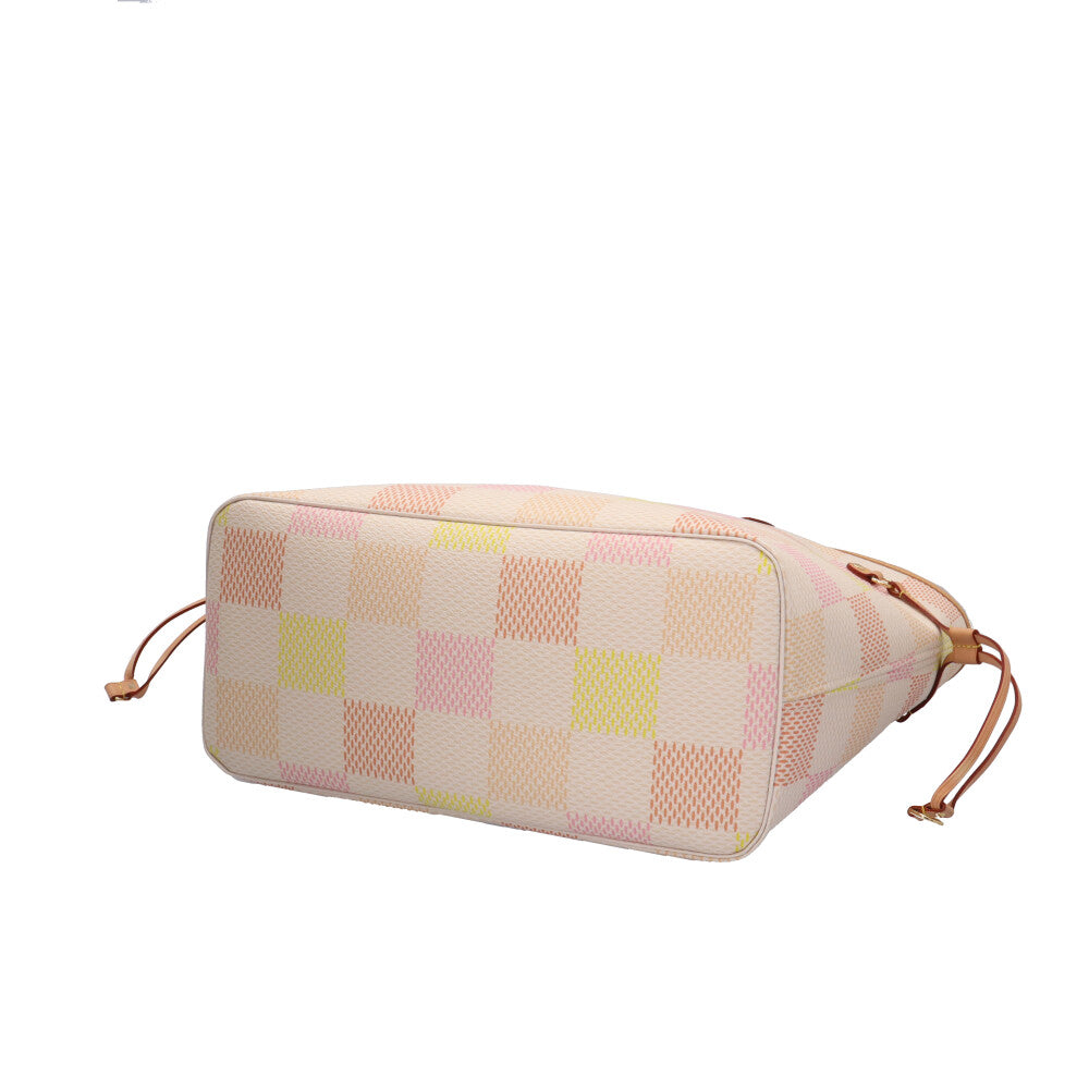 Pink Louis Vuitton White Damier Tote LOUIS VUITTON Louis Vuitton