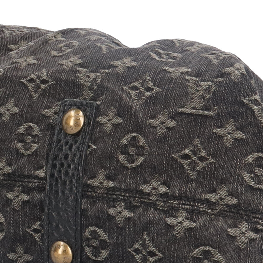 LOUIS VUITTON ルイ ヴィトンモノグラムブラックデニム 使用済み LOUIS VUITTON ルイヴィトン ネオカヴィMM モノグラムデニム