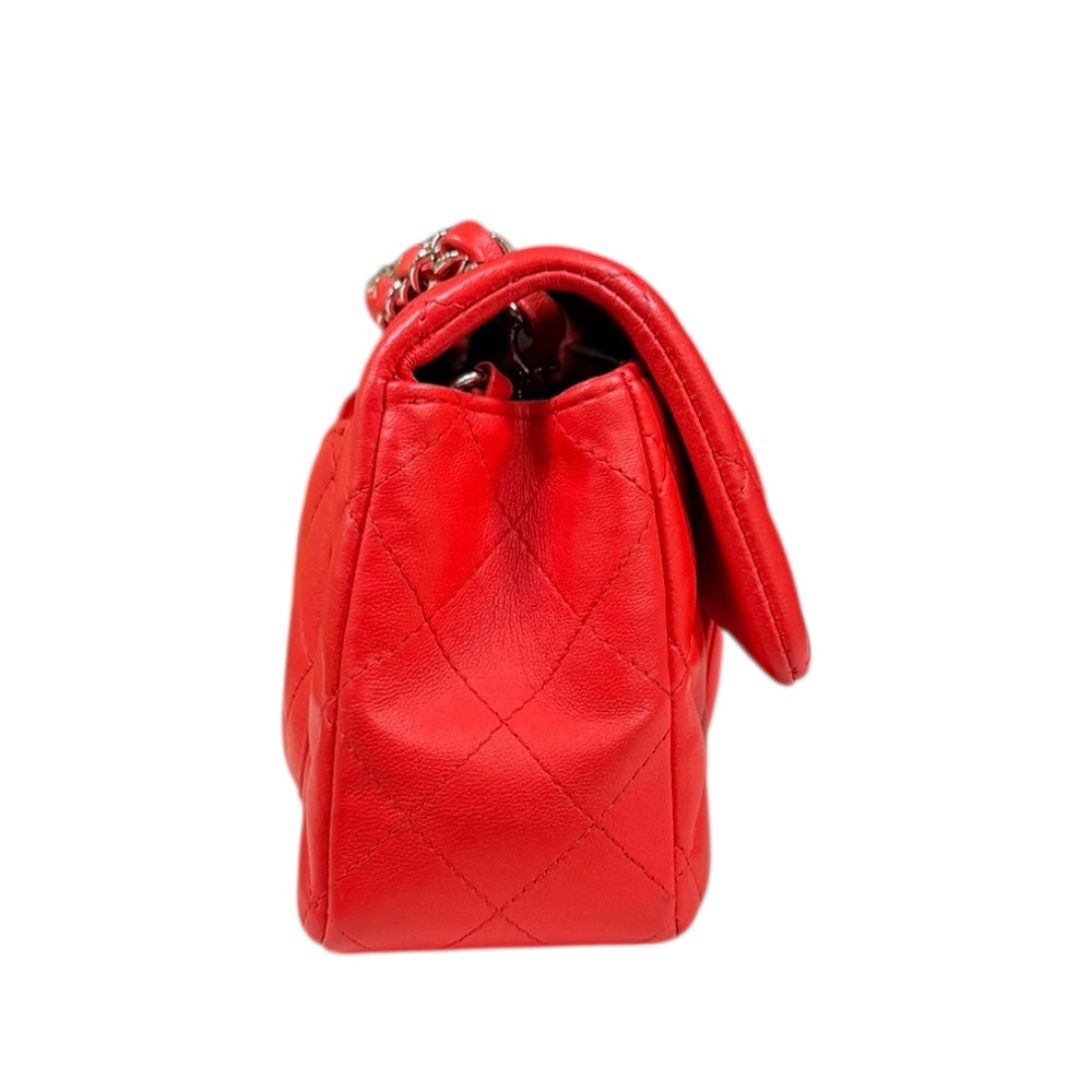 CHANEL シャネル ミニマトラッセ ショルダーバッグ レザー レッド