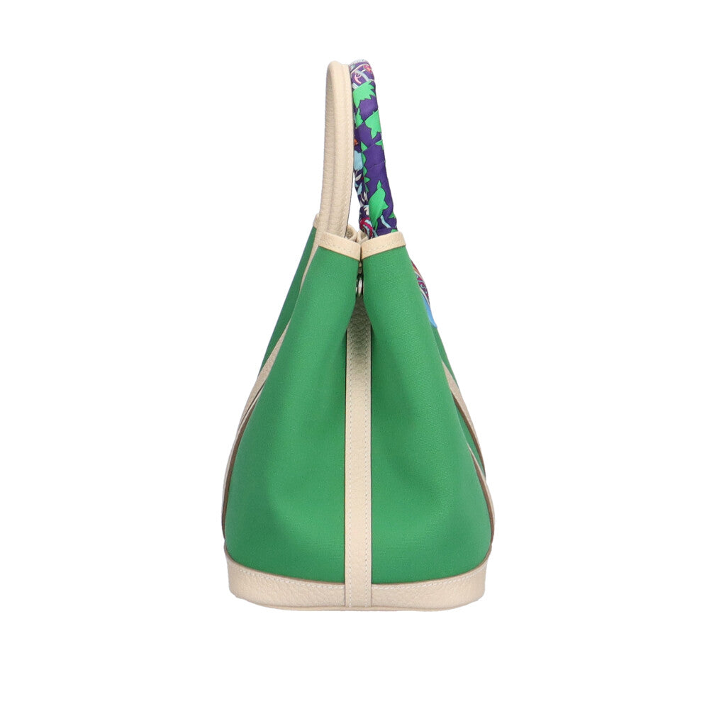 エルメス HERMES ガーデンパーティーTPM ハンドバッグ キャンバス