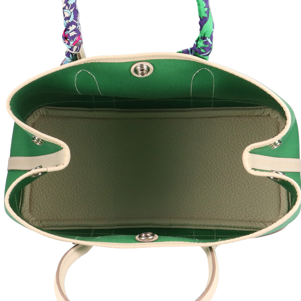 エルメス HERMES ガーデンパーティーTPM ハンドバッグ キャンバス