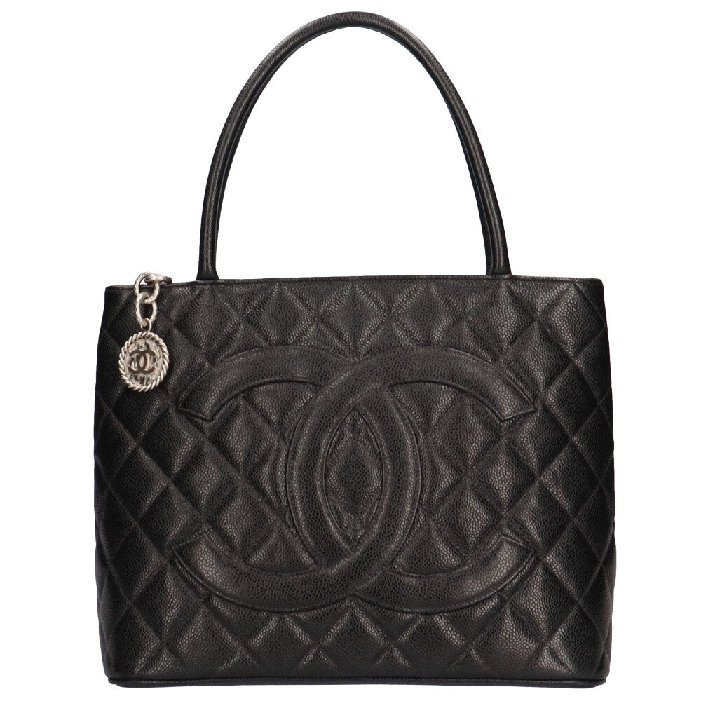シャネル CHANEL 復刻トート トートバッグ マットキャビアスキン