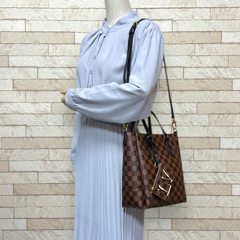 LOUIS VUITTON Louis Vuitton Belmont NV BB Damier Shoulder Bag