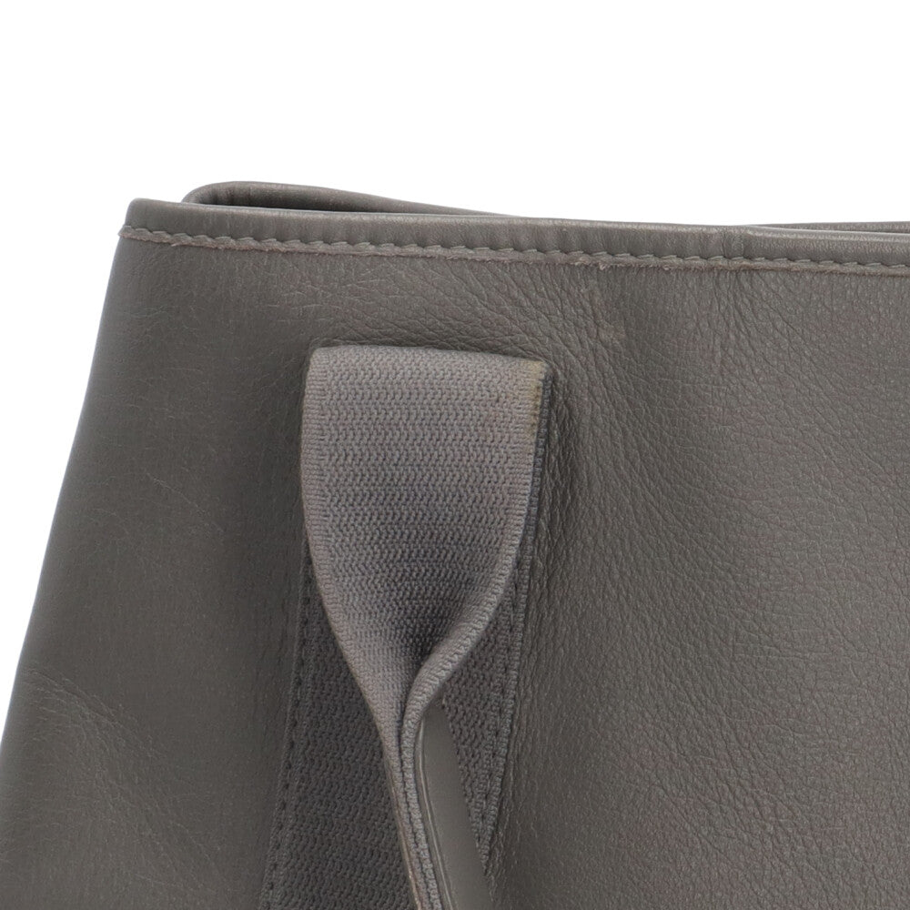 BALENCIAGA バレンシアガ ネイビーカバスS トートバッグ レザー グレー