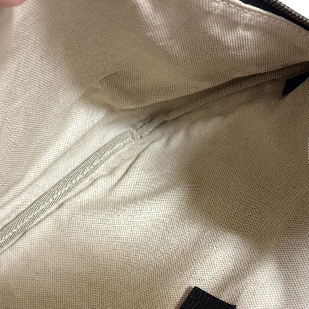 GUCCI グッチ シェリーライン ボディバッグ レザー ブラック メンズ