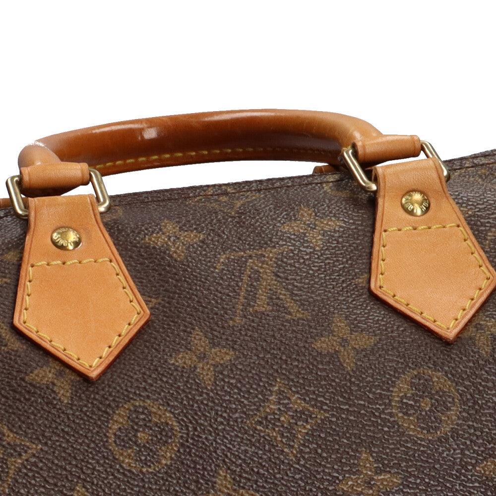 美品/ルイヴィトン　ハンドバッグ　スピーディ25 モノグラム　ブラウン　大人気 ルイヴィトンスピーディ25 現行 14145 ブラウン ユニセックス