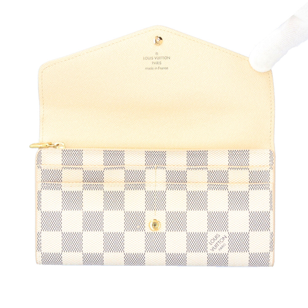 LOUIS VUITTON ルイヴィトン ポルトフォイユ サラ ダミエアズール 長