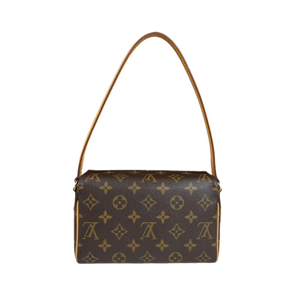 LOUIS VUITTON ルイヴィトン レシタル モノグラム ハンドバッグ モノグラムキャンバス ブラウン レディース 中古 –  【公式】リサイクルキング オンラインショップ