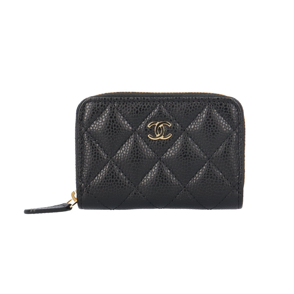 CHANEL シャネル クラシック ジップ コインパース マトラッセ コイン 