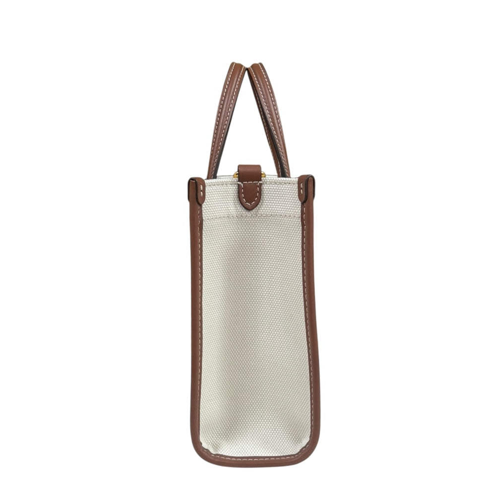 BURBERRY バーバリー ミニ フレヤトート ショルダーバッグ コットン